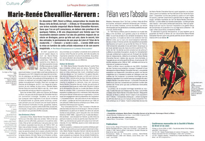 Le Peuple Breton n° 747, avril 2026