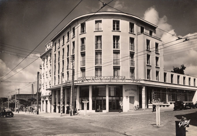 L'Hôtel des Voyageurs, années 1950 / coll. Brieg Haslé-Le Gall