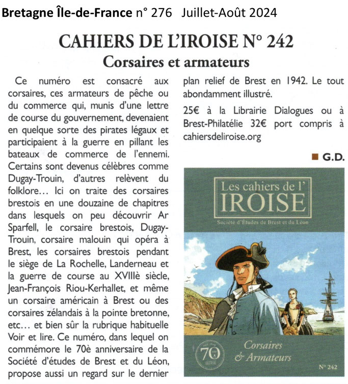 Bretagne Île-de-France, juillet-août 2024