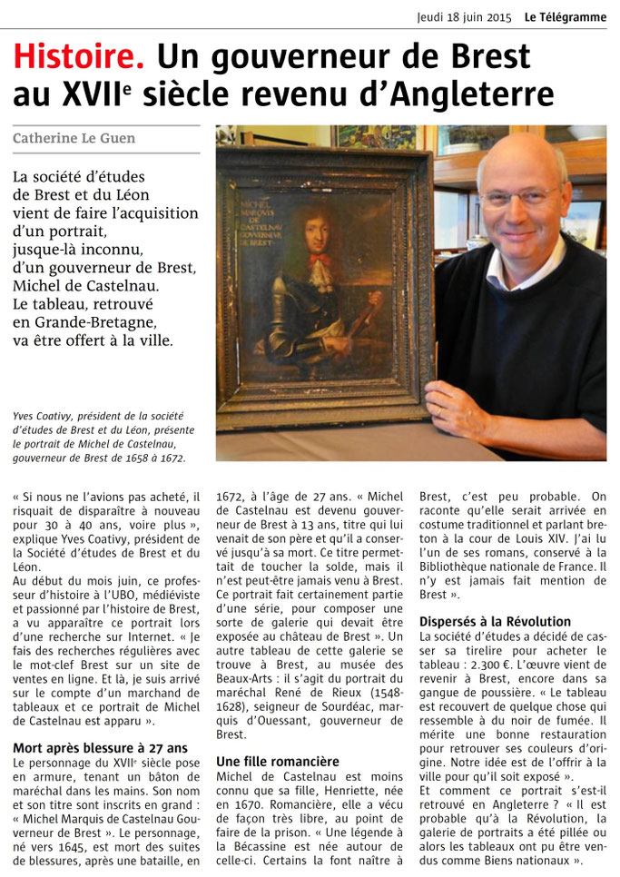 Le Télégramme, 18 juin 2015