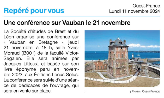 Ouest-France, 11 novembre 2024