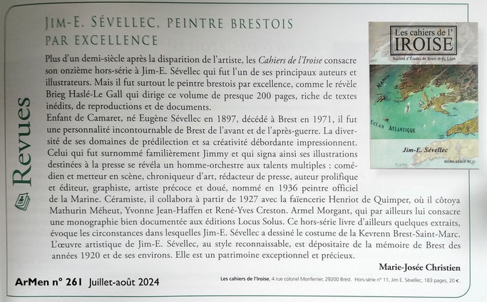 ArMen n° 261, juillet-août 2024