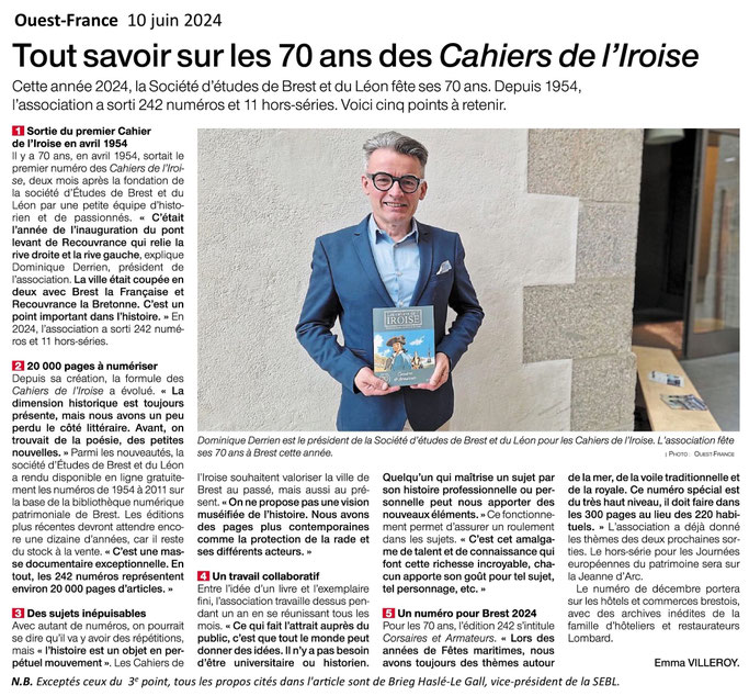 Ouest-France, 10 juin 2024