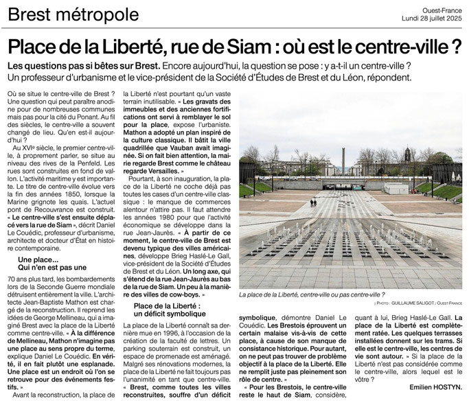 Ouest-France, 28 juillet 2025