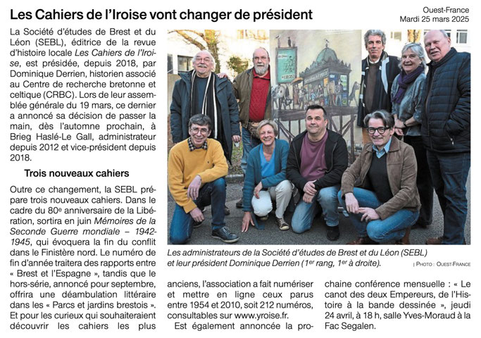 Ouest-France, 25 mars 2025