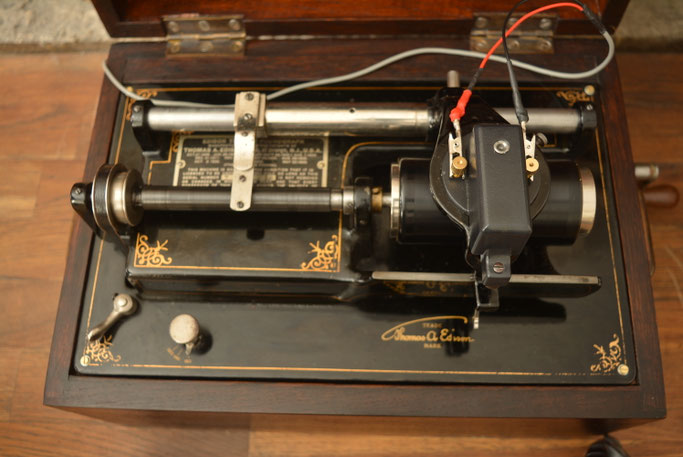 Our copy Electrograph on a 1907 Edison Triumph Cylinder Phonograph