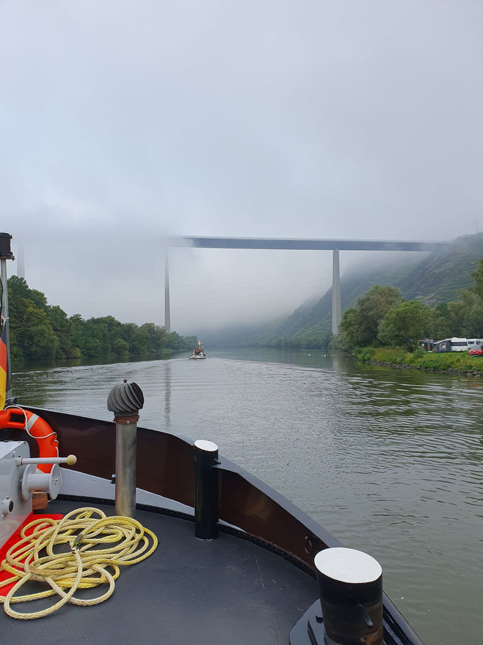 Moseltalbrücke Winningen Mosel km 13,4 (© Wolfgang K. 20.08.2023 08:06 Uhr)