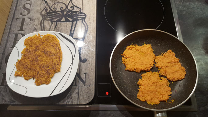 Arnaud vous propose sa première recette sur le blog: des galettes de patates douces!