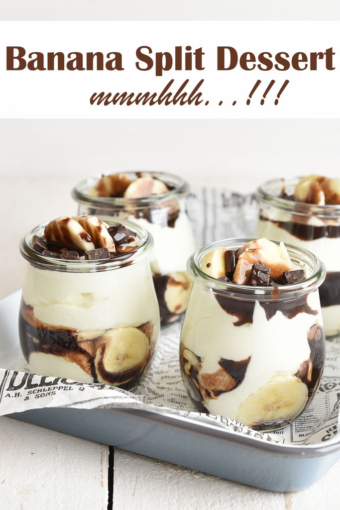 Banana Split Dessert. Mmmhhhh...! mix dich glücklich (ThermomixRezepte)