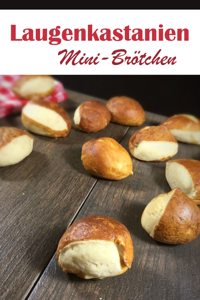 Laugenbrötchen in Form von Kastanien - als Laugenkastanien - der perfekte Snack im Herbst, einfach zu machen, lecker, Thermomix