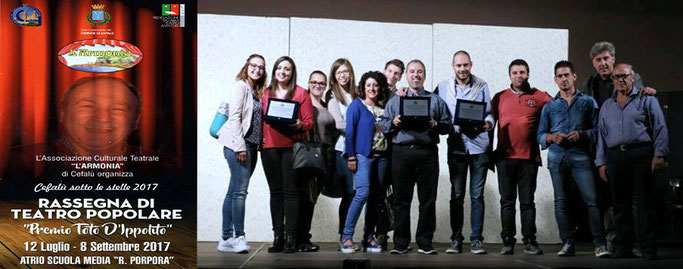 i Frastornati premiati alla IV edizione della Rassegna di Teatro Popolare “Premio Totò D’Ippolito”