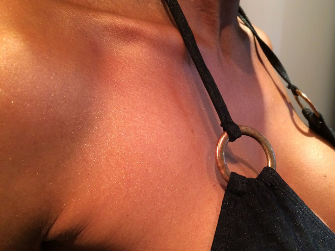 Airbrush-Bräunung vor und nach dem Abnehmen