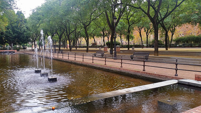 Parque Maria Luisa, Sevilla, Seville, Löwenbrunnen, Brunnen, Sehenswürdigkeiten