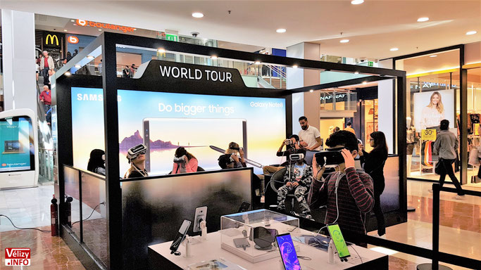 Centre commercial Vélizy 2 - Un tour du monde virtuel, confortablement installé dans un fauteuil. Vélizy 2, centre du monde ! © Vélizy Info