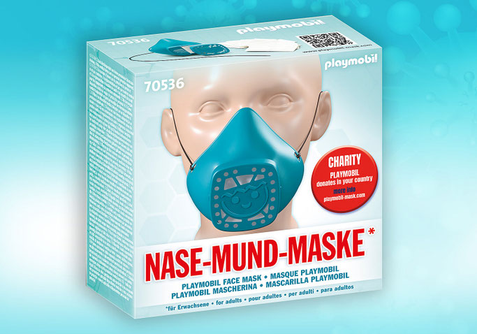 Ce modèle de masque PLAYMOBIL est uniquement destiné aux adultes.