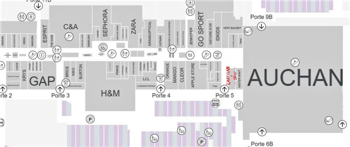 La boutique L'Artisan de Noël  - Niveau 0 - Porte 5 du centre commercial Westfield Vélizy 2.