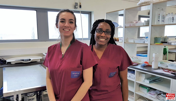 Un accueil chaleureux et sympatique à l'image de Marion et Gwladys, auxiliaires vétérinaires chez Advetia.