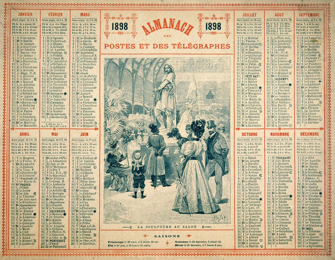 Almanach des Postes et des Télégraphes 1898.