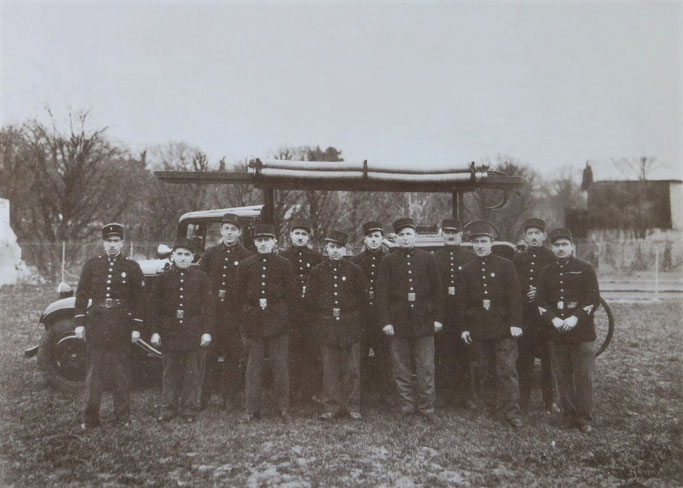 Premier corps de sapeurs-pompiers à Vélizy.