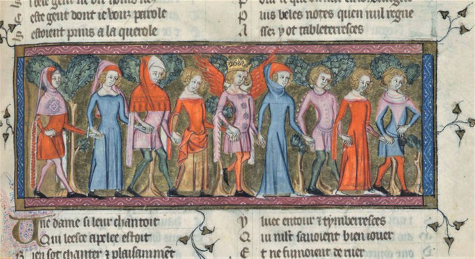 Le Roman de la Rose par Guillaume de Lorris et Jean de Meun - Paris, BnF, Ms Fr. 1567 f°7.