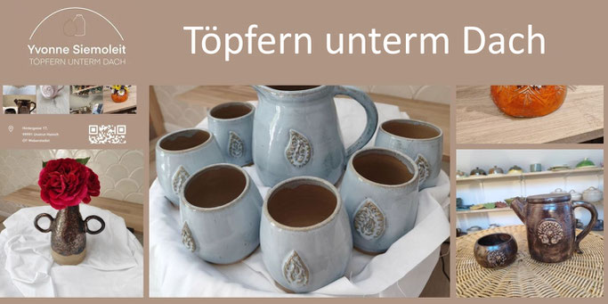 Link zu: https://www.yvonne-siemoleit.de/ Toepfern unterm Dach Yvonne Siemoleit.