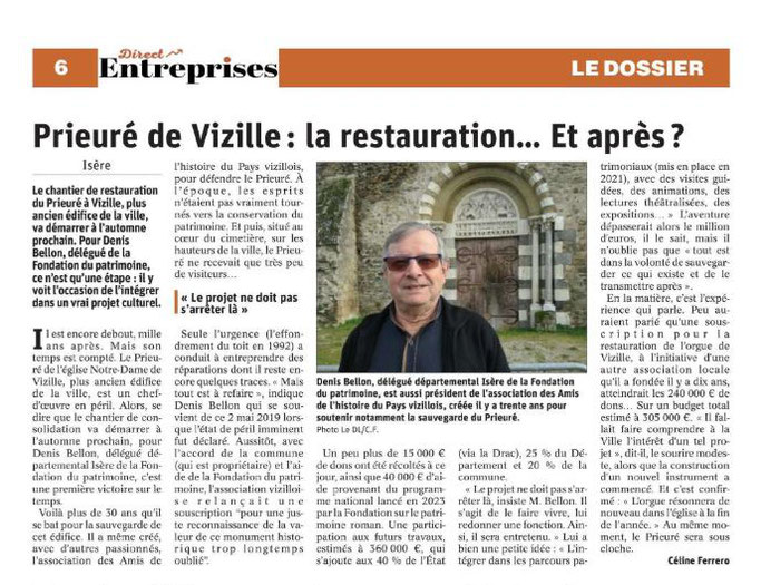 Dauphiné Libéré, Direct Entreprise, édition du 27 février 2024, article et photo Céline Ferrero