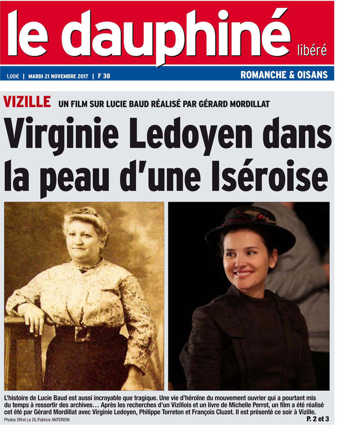 Dauphiné Libéré, édition du 21 novembre 2017