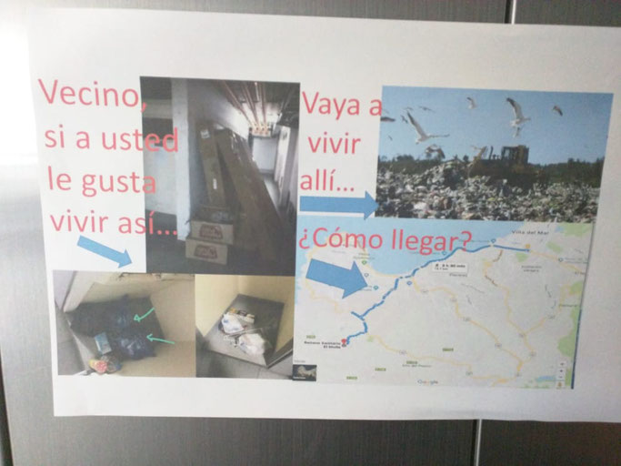 Testimonio: Afiche de morador desesperado en edificio de Viña del Mar