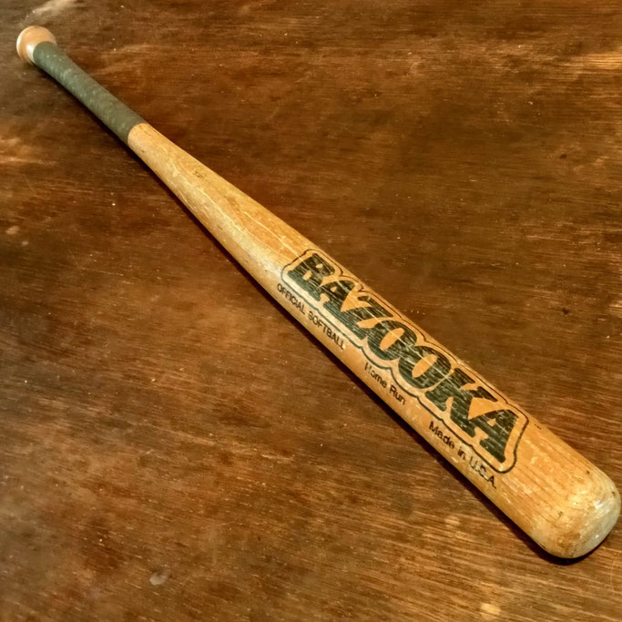 La baseball bat Bazzooka che Elvis Presley  usava nel box di battuta