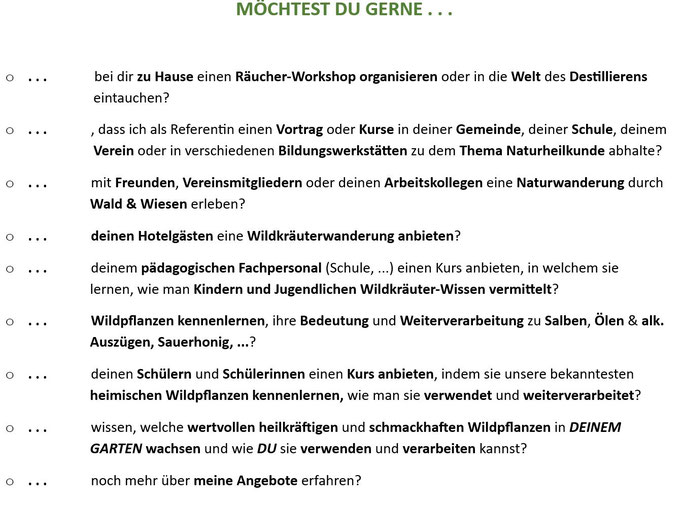 Kräuter, Kurse, Oberösterreich, Wildkräuter, Ausbildung, Ried im Innkreis