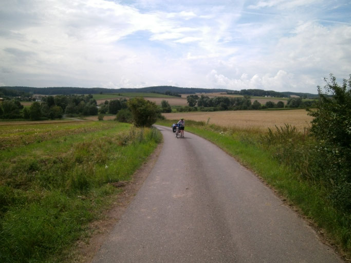 Steigung im Grabfeld, zwischen Autenhausen und Hildburghausen