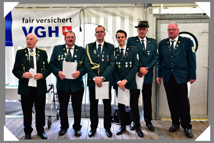 v.l.n.r.: Karl-Werner Grieß, Hartmut Rüsse, Tim Eurlings, Christoph Lührmann, Michael Kipsieker, Rolf Meyer zu Lösebeck.