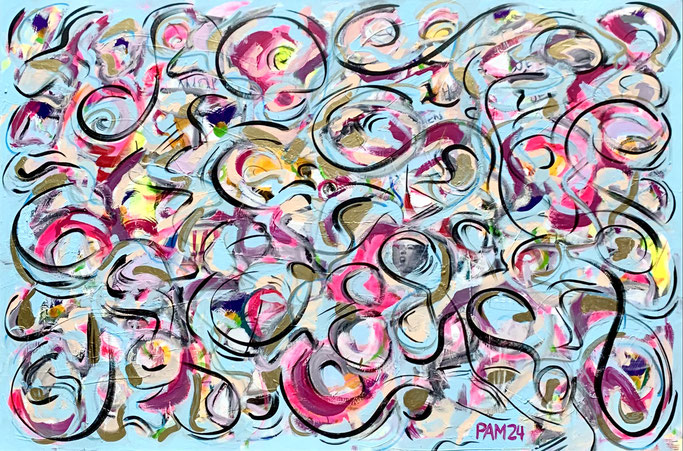 La Balade, 150x100 cm, Acryl auf Leinwand, Preis: 600 Franken