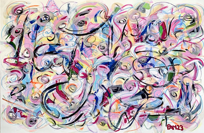 Presummer Swing, 150x100 cm, Acryl auf Leinwand, Preis: 950 Franken