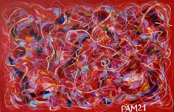 Grapevine, 150 x 100, Mischtechnik auf Leinwand, 2021, verkauft.