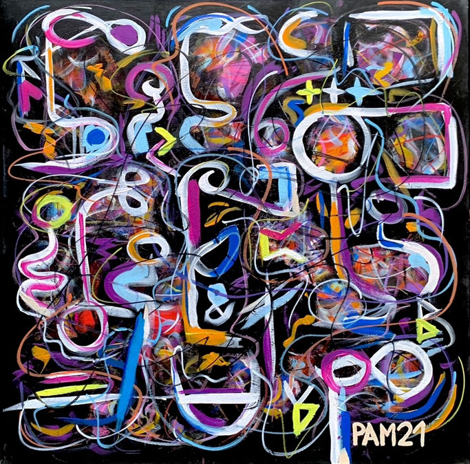 Tinguely, 100 x 100, Acryl auf Leinwand, reserviert