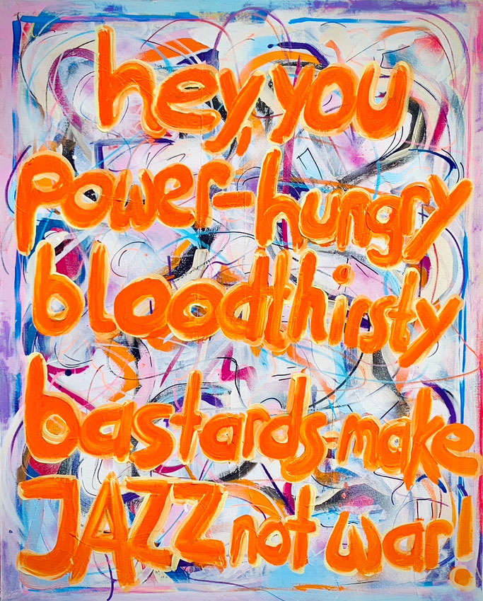 Jazz it!, 80x120cm, Acryl auf Leinwand, 250 Franken