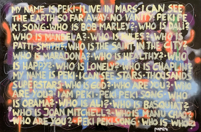 Who are you?, 150x100 cm, Acryl auf Leinwand, Preis: 750 Franken