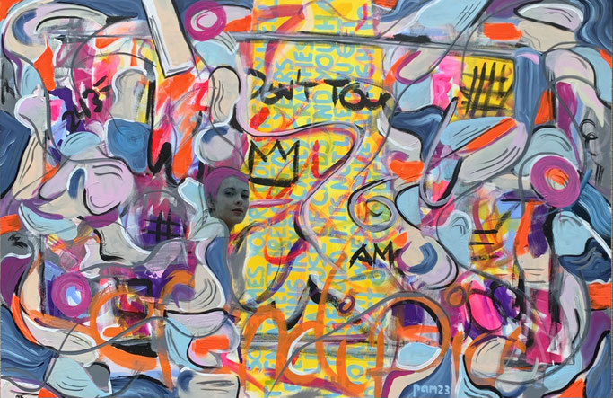 Jean is alive, 150x100 cm, Acryl auf Leinwand, reserviert