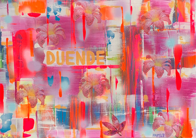 Duende, 70 x 50 cm, Acryl auf Leinwand, 370 Franken