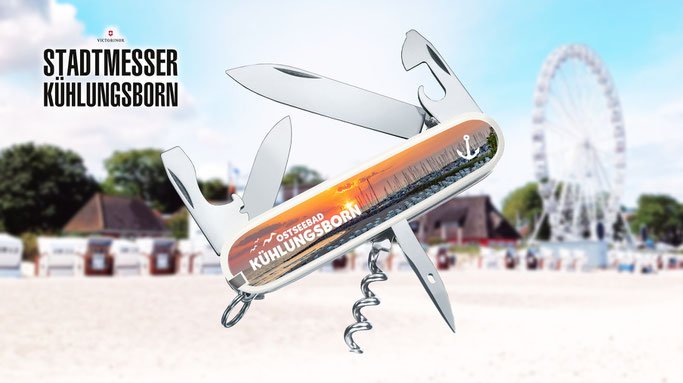 VICTORINOX Stadtmesser-Kühlungsborn 2024, Schweizer Qualität an der Ostsee!