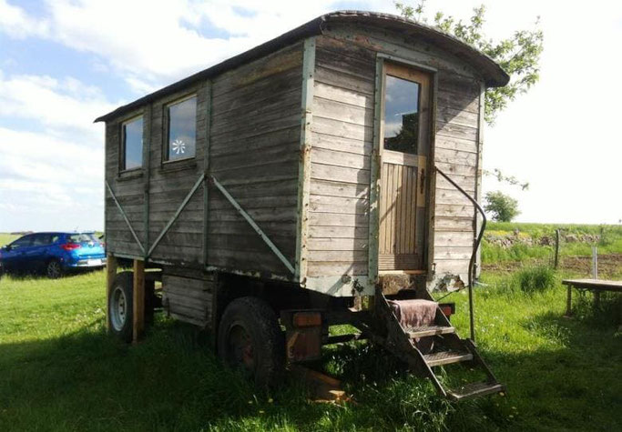 Urlaub Bauernhof Deutschland Bauwagen