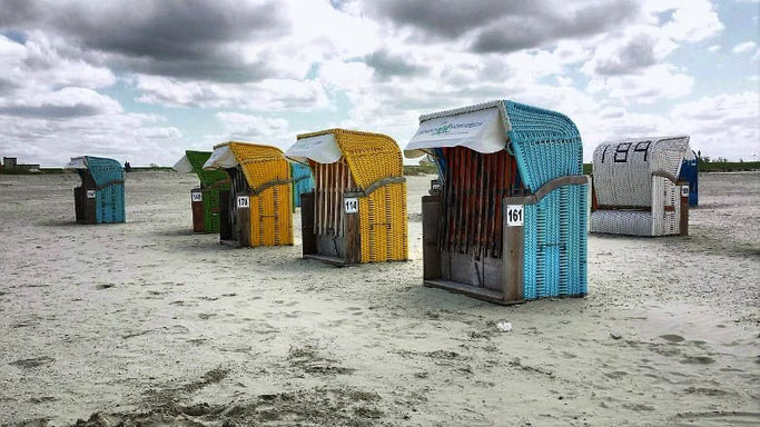 Urlaub Nordsee Strandkörbe