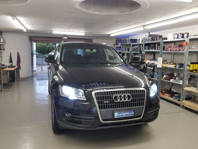 AUDI Q5 LED Umbau Abblend- Fern-Licht H7 LED Philips X-Treme Ultinon