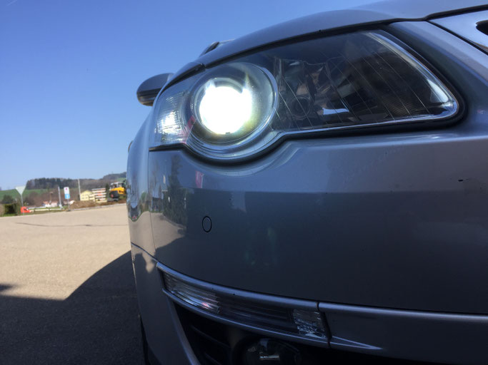 VW PASSAT LED UMBAU H7 CARLIGHTS NACHHER