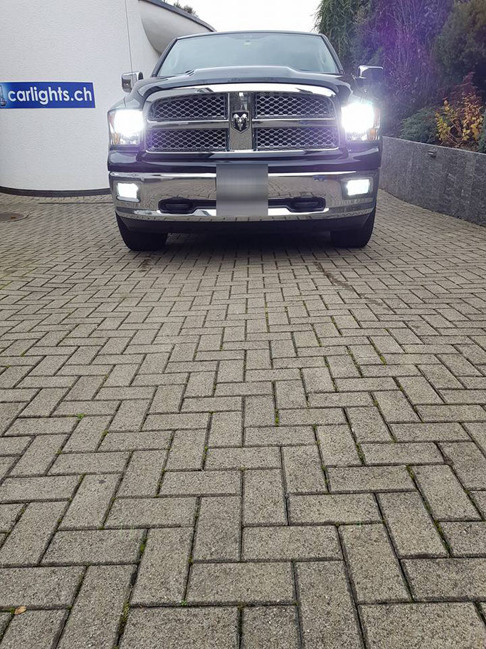 DODGE RAM LED UMBAU ABBLENDLICHT, FERNLICHT STANDLICHT NEBELLICHT H11 HB3 WY5W