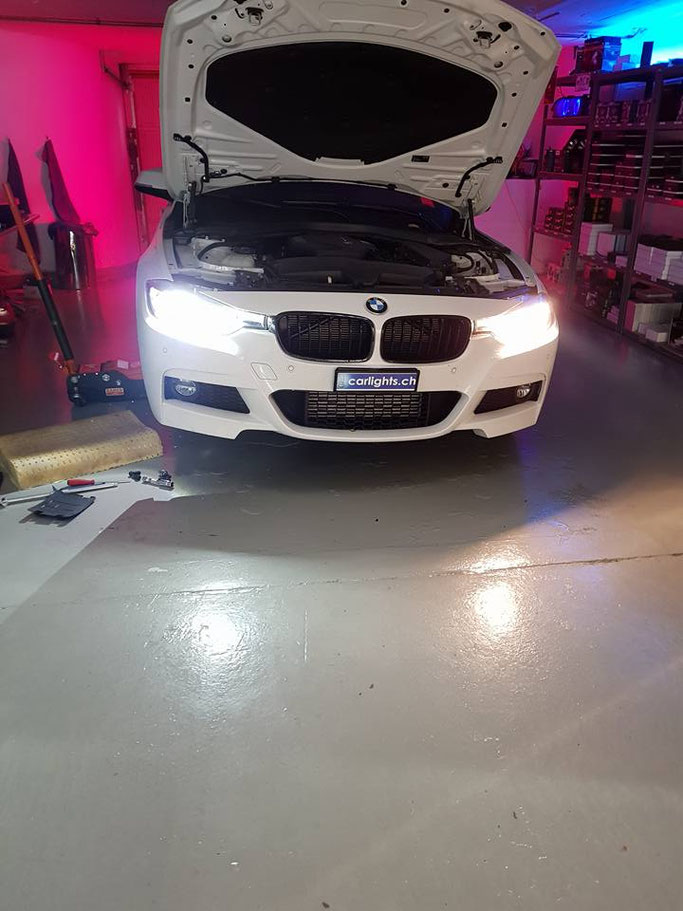 BMW F31 rechts Halogen vs Links LED Philips X-Treme Ultinon