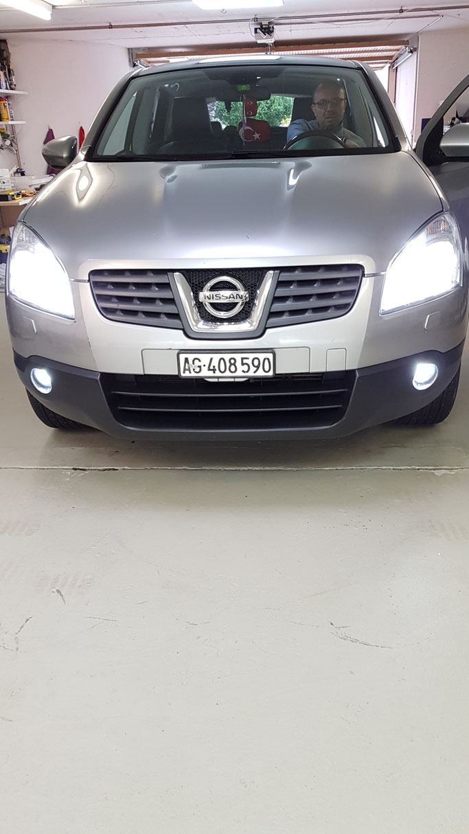 NISSAN LED UMBAU NEBEL- ABBLENDLICHT