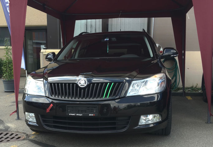 SKODA LED UMBAU ABBLENDLICHT H7 