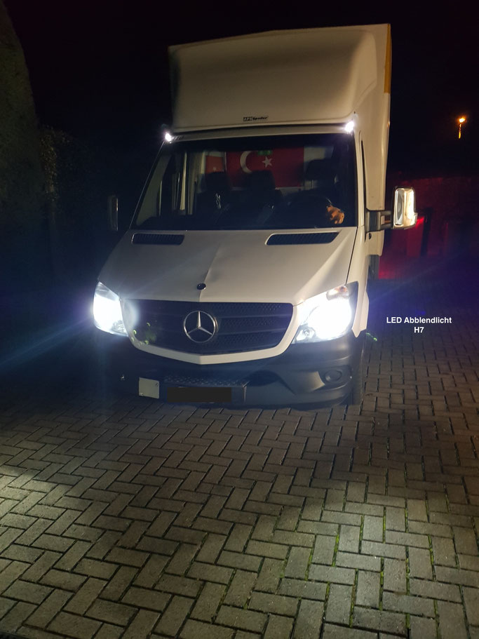 MERCEDES BENZ SPRINTER LED UMBAU ABBLENDLICHT H7